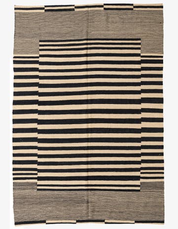 5' 6 x 8' Hand Woven Kilim Modern Wool Rug