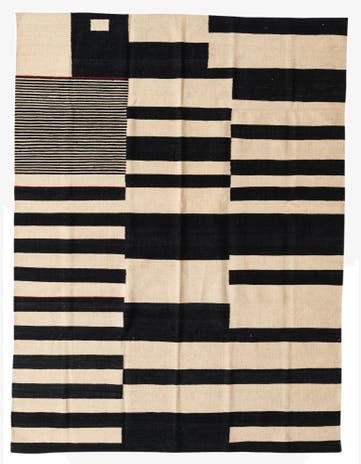 5' 10 x 7' 4 Hand Woven Kilim Modern Wool Rug