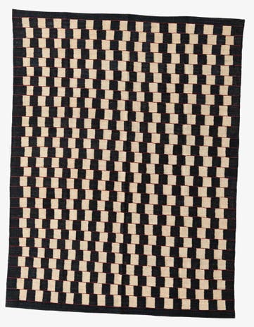 5' 7 x 7' 4 Hand Woven Kilim Modern Wool Rug