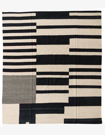 8' 5 x 9' 6 Hand Woven Kilim Modern Wool Rug