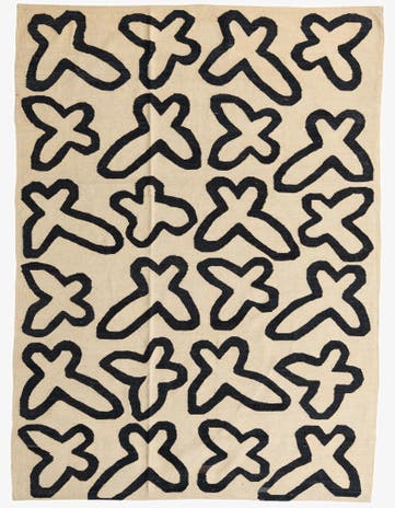 6' x 8' Hand Woven Kilim Modern Wool Rug