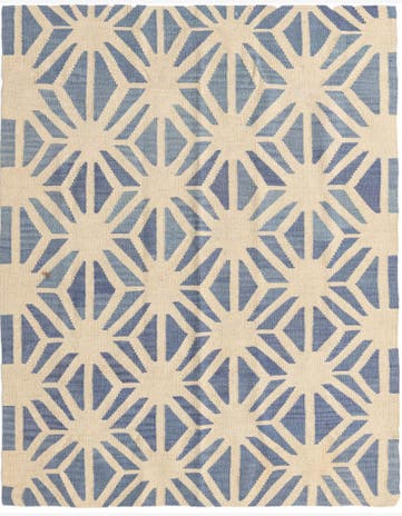 4' 6 x 5' 6 Hand Woven Kilim Modern Wool Rug