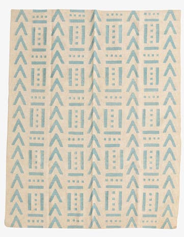 5' 3 x 6' 8 Hand Woven Kilim Modern Wool Rug