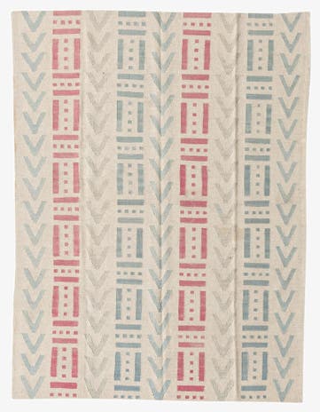 4' 10 x 6' 5 Hand Woven Kilim Modern Wool Rug
