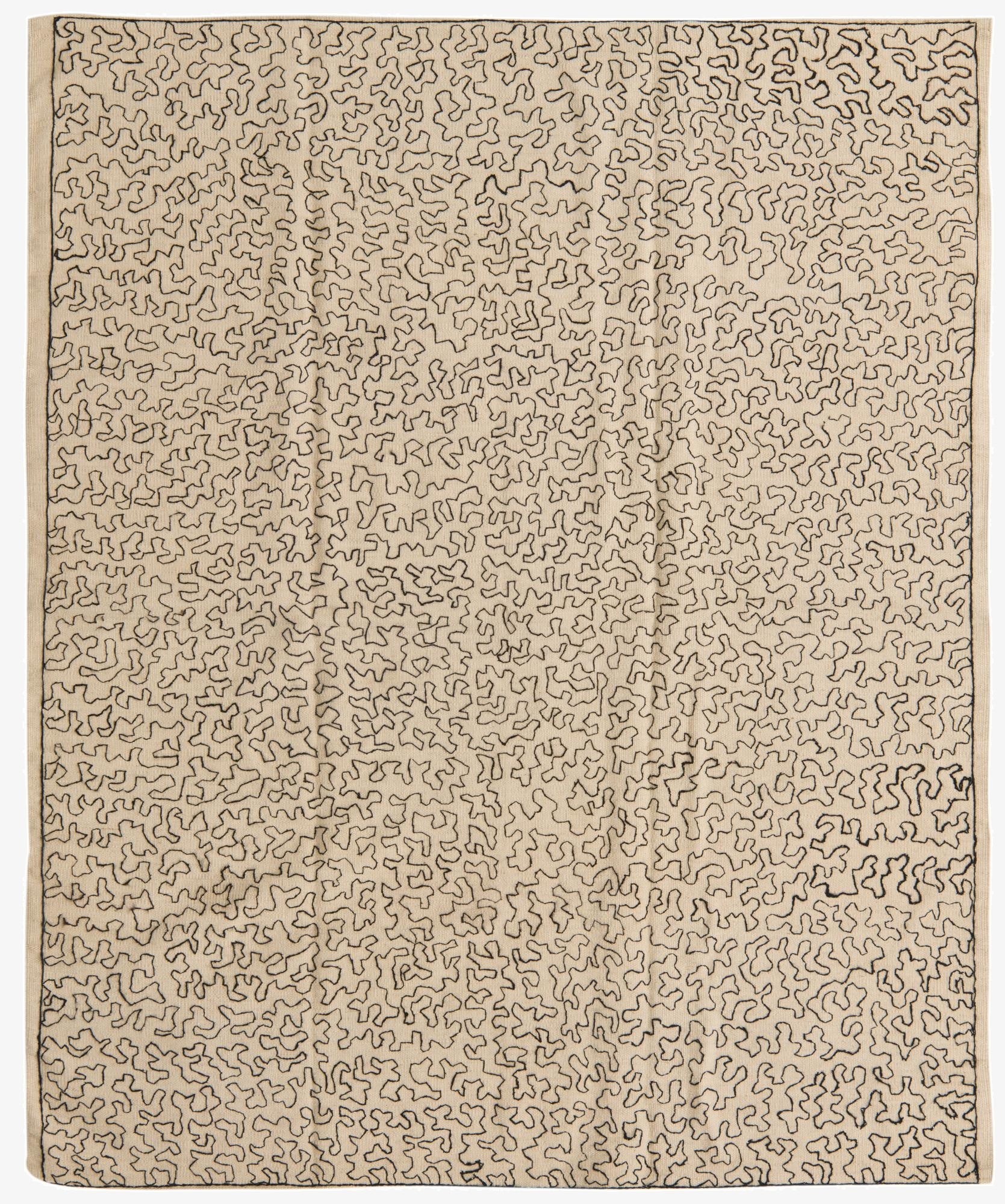 4' 10 x 6'  Hand Woven Kilim Modern Wool Rug