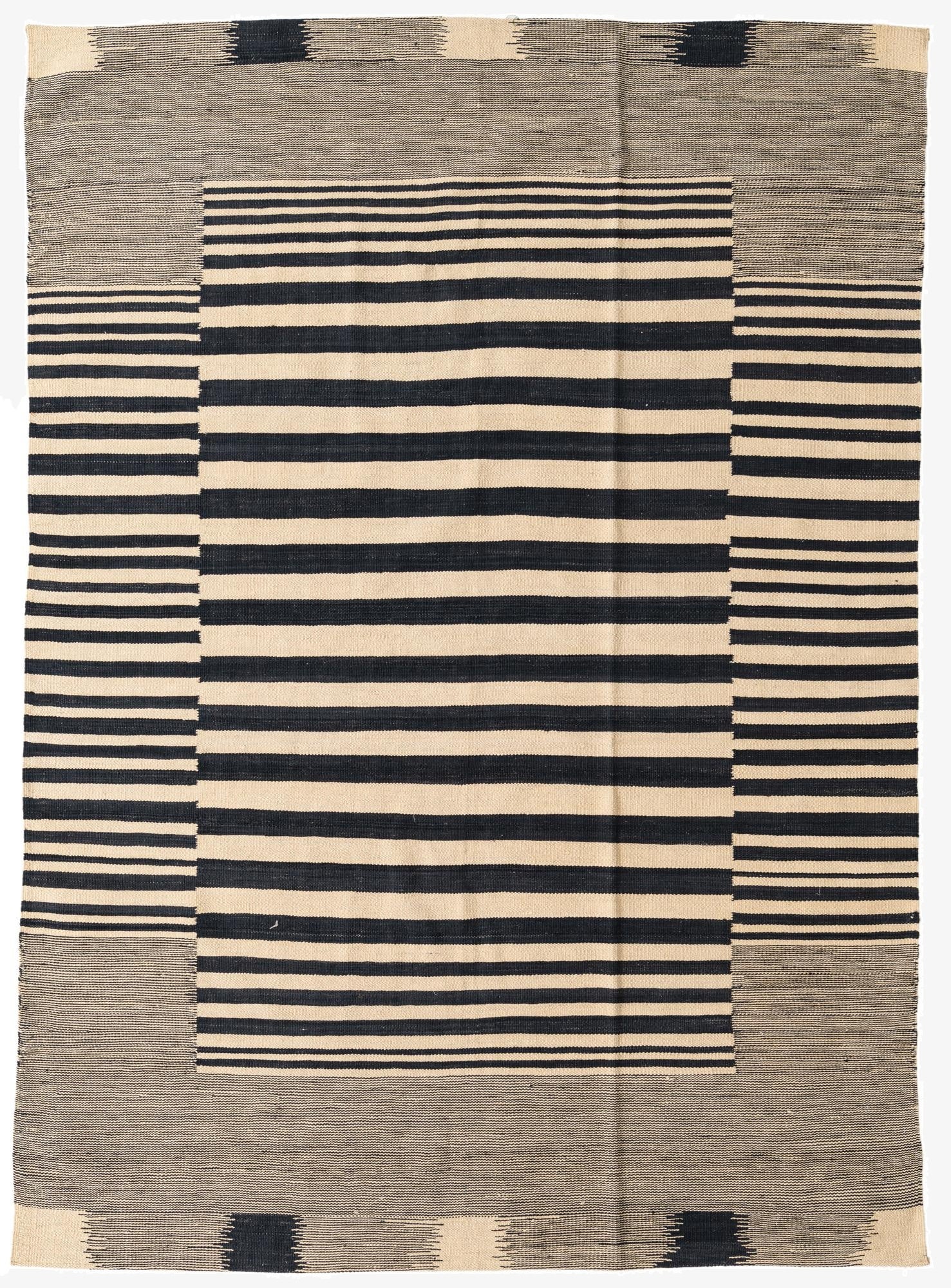 5' 7 x 7' 9  Hand Woven Kilim Modern Wool Rug