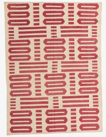 5' 8 x 7' 8 Hand Woven Kilim Modern Wool Rug