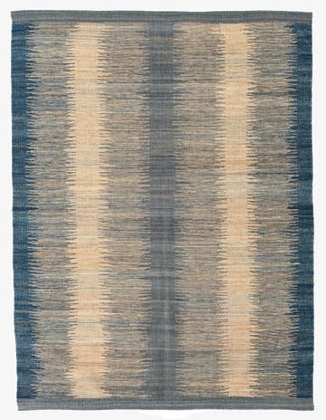 4' 5 x 5' 10 Hand Woven Kilim Modern Wool Rug