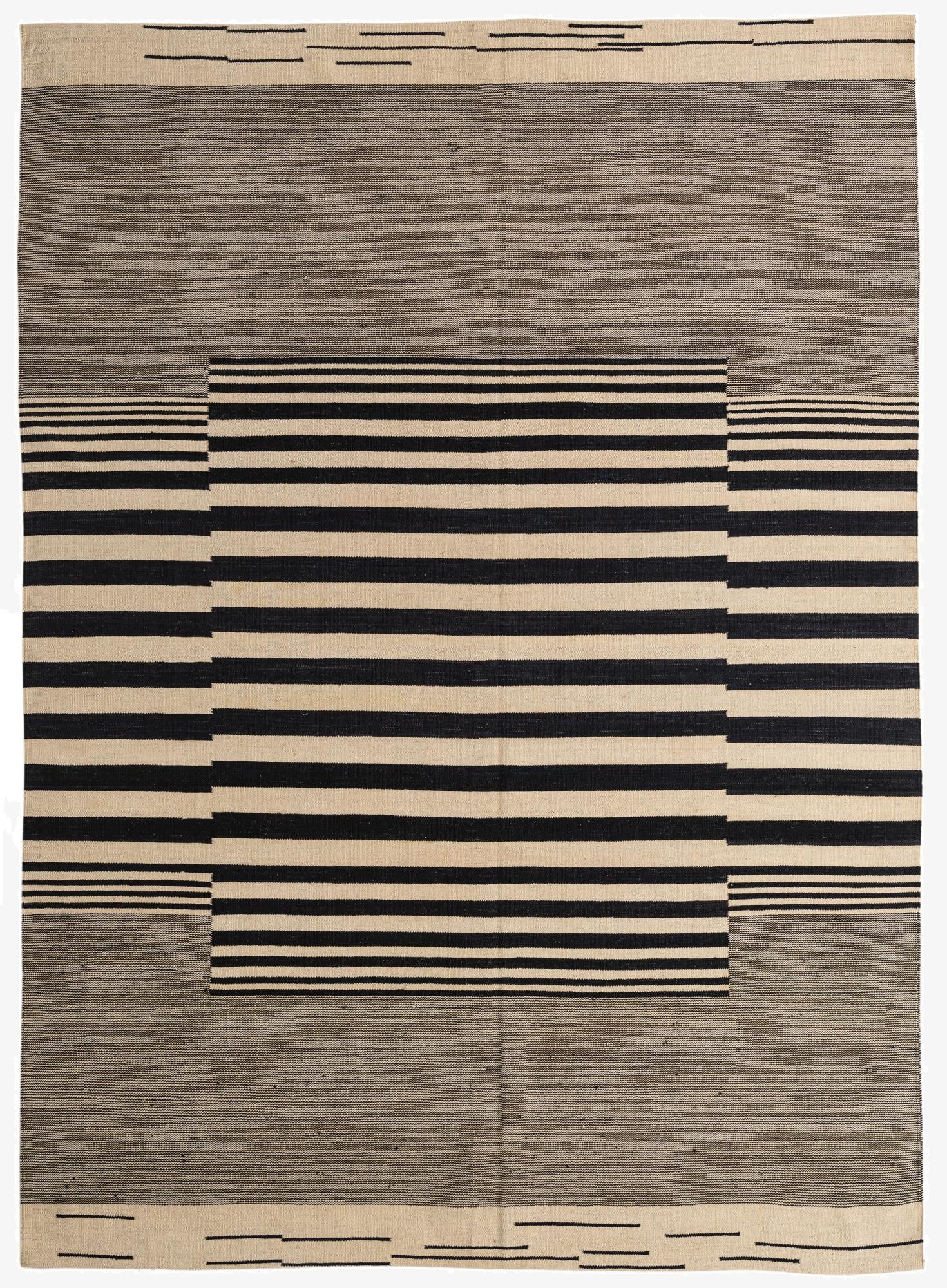 7' x 9' 8  Hand Woven Kilim Modern Wool Rug