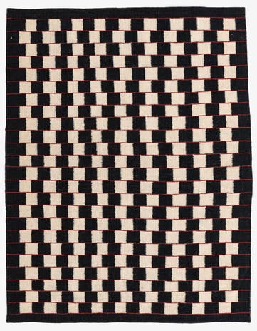 4' 9 x 6' 1 Hand Woven Kilim Modern Wool Rug