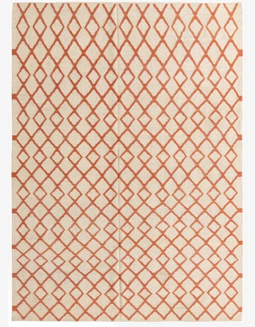 6' 10 x 9' 5 Hand Woven Kilim Modern Wool Rug