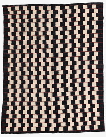 5' x 6' 4 Hand Woven Kilim Modern Wool Rug