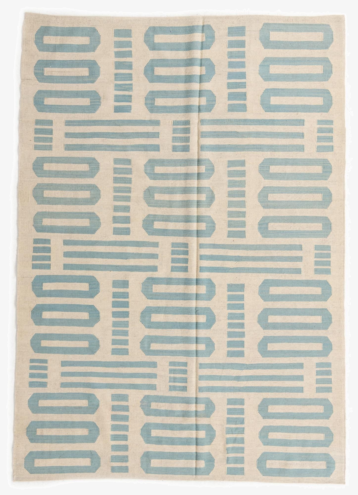 6' 9 x 9' 6  Hand Woven Kilim Modern Wool Rug