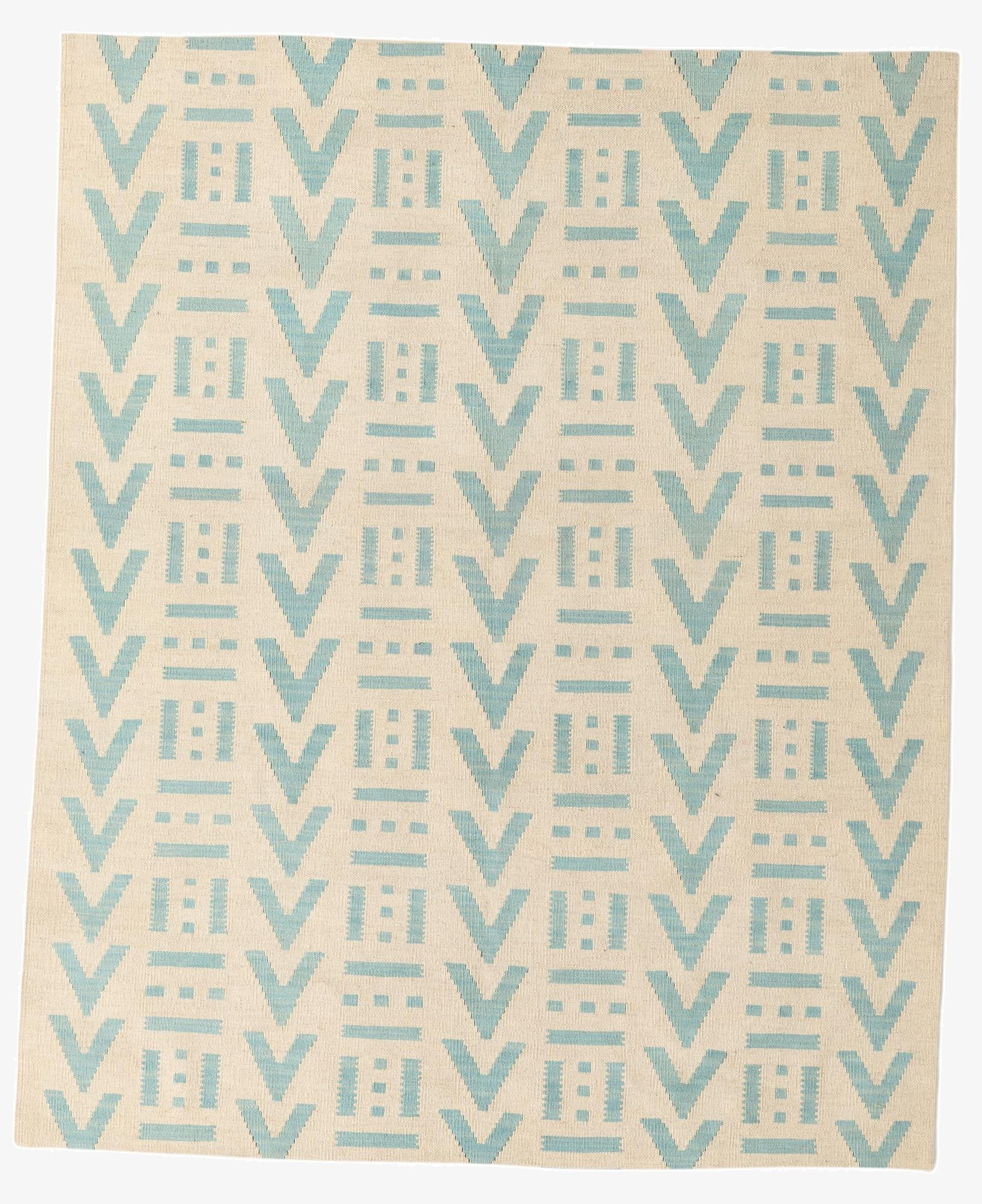 5' x 6' 1  Hand Woven Kilim Modern Wool Rug
