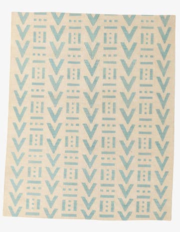 5' x 6' 1 Hand Woven Kilim Modern Wool Rug