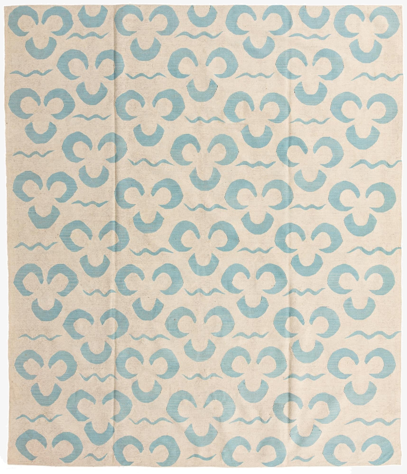 8' 4 x 9' 4  Hand Woven Kilim Modern Wool Rug