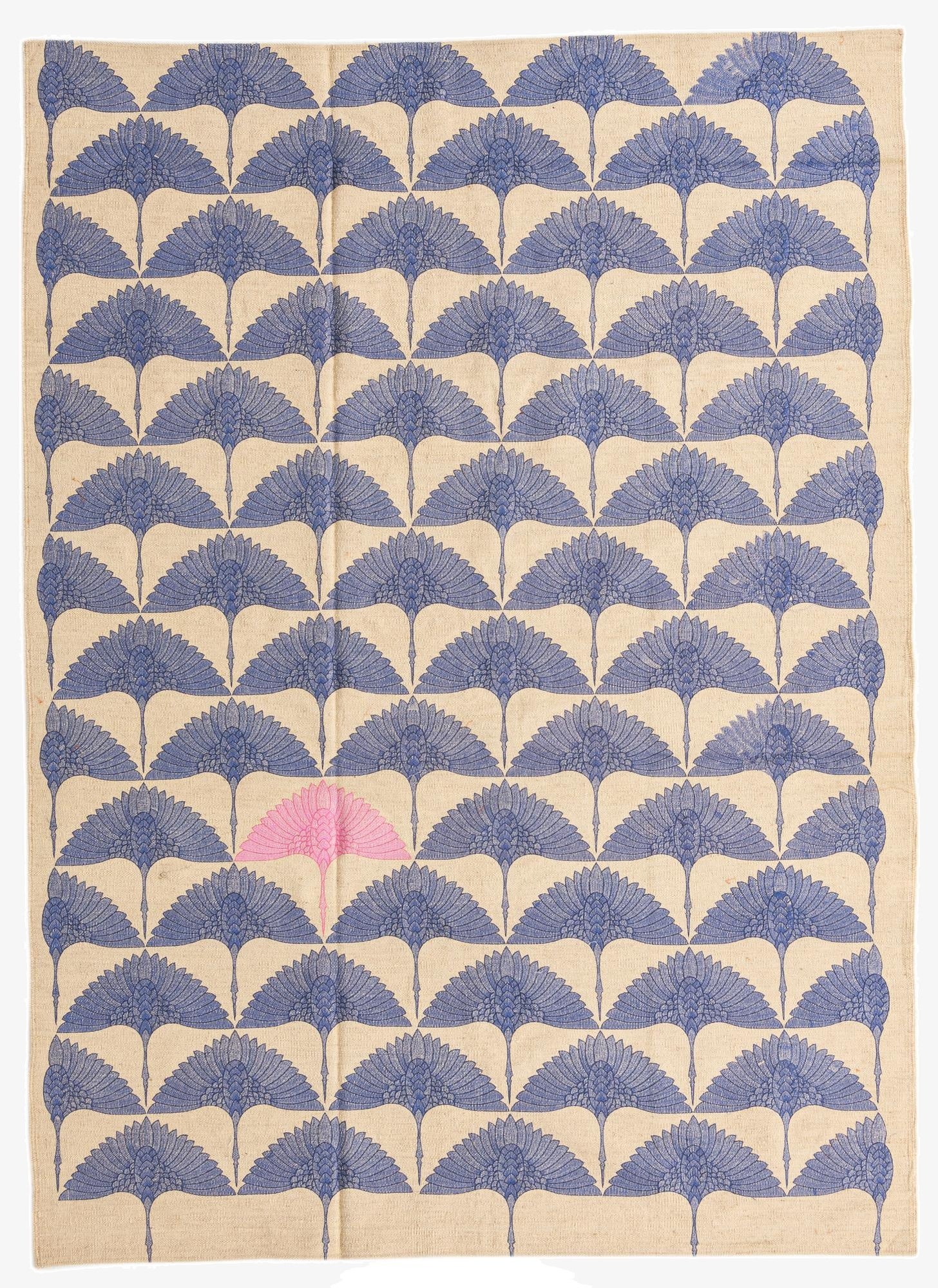 5' 7 x 7' 9  Hand Woven Kilim Modern Wool Rug