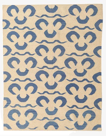 5' x 6' 5 Hand Woven Kilim Modern Wool Rug