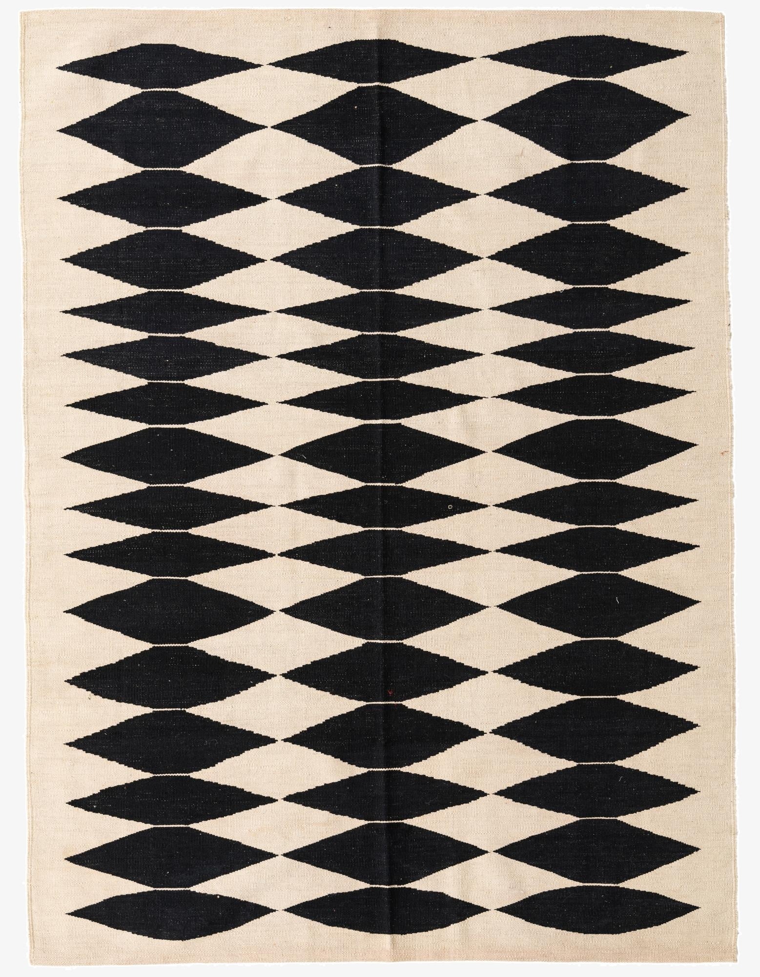 5' 6 x 7' 5  Hand Woven Kilim Modern Wool Rug