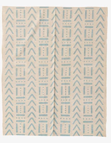 5' 3 x 6' 5 Hand Woven Kilim Modern Wool Rug