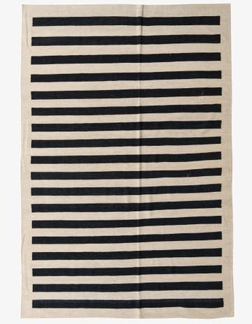 6' 8 x 9' 10 Hand Woven Kilim Modern Wool Rug