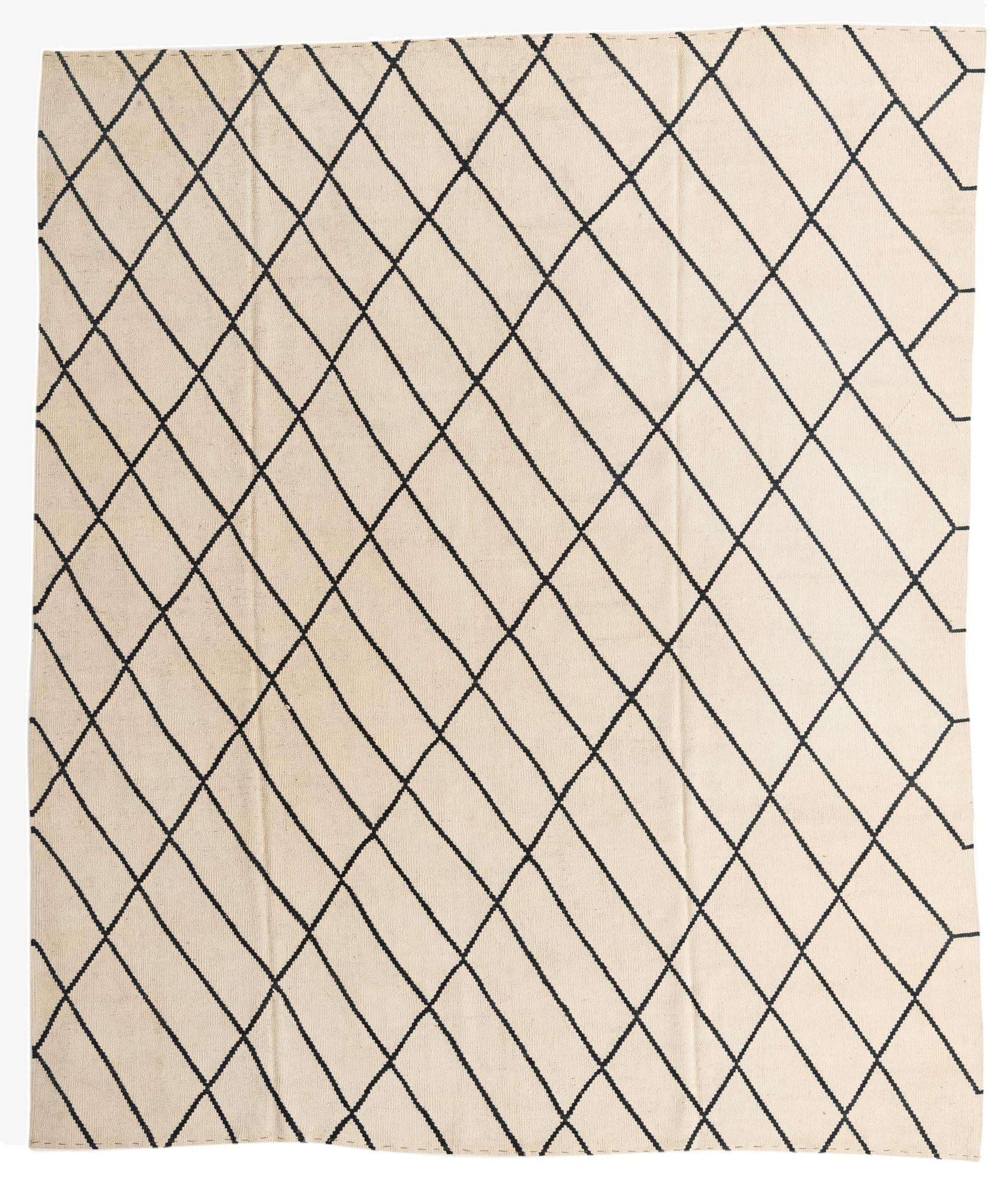 8' 3 x 9' 10  Hand Woven Kilim Modern Wool Rug