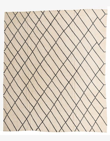 8' 3 x 9' 10 Hand Woven Kilim Modern Wool Rug