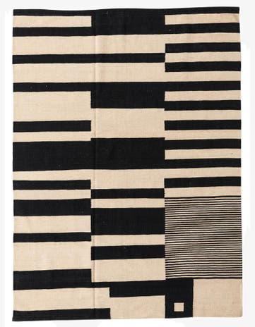 5' 8 x 7' 10 Hand Woven Kilim Modern Wool Rug