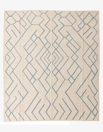 8' 7 x 10' Hand Woven Kilim Modern Wool Rug