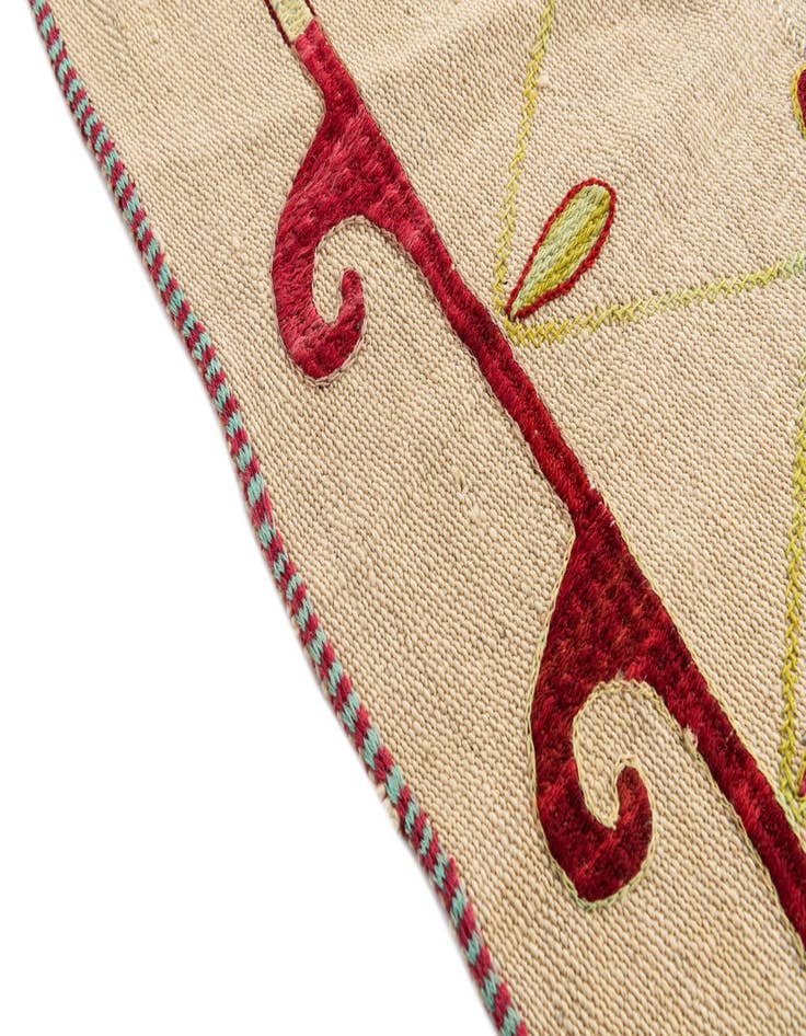 Detail image of 5' 10 x 7' 5  Hand Woven Kilim Suzani Wool Rug