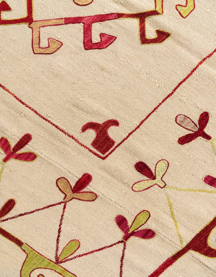 Detail image of 5' 10 x 7' 5  Hand Woven Kilim Suzani Wool Rug