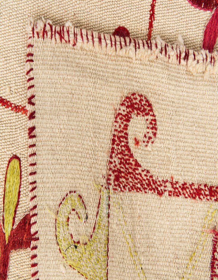 Detail image of 5' 10 x 7' 5  Hand Woven Kilim Suzani Wool Rug