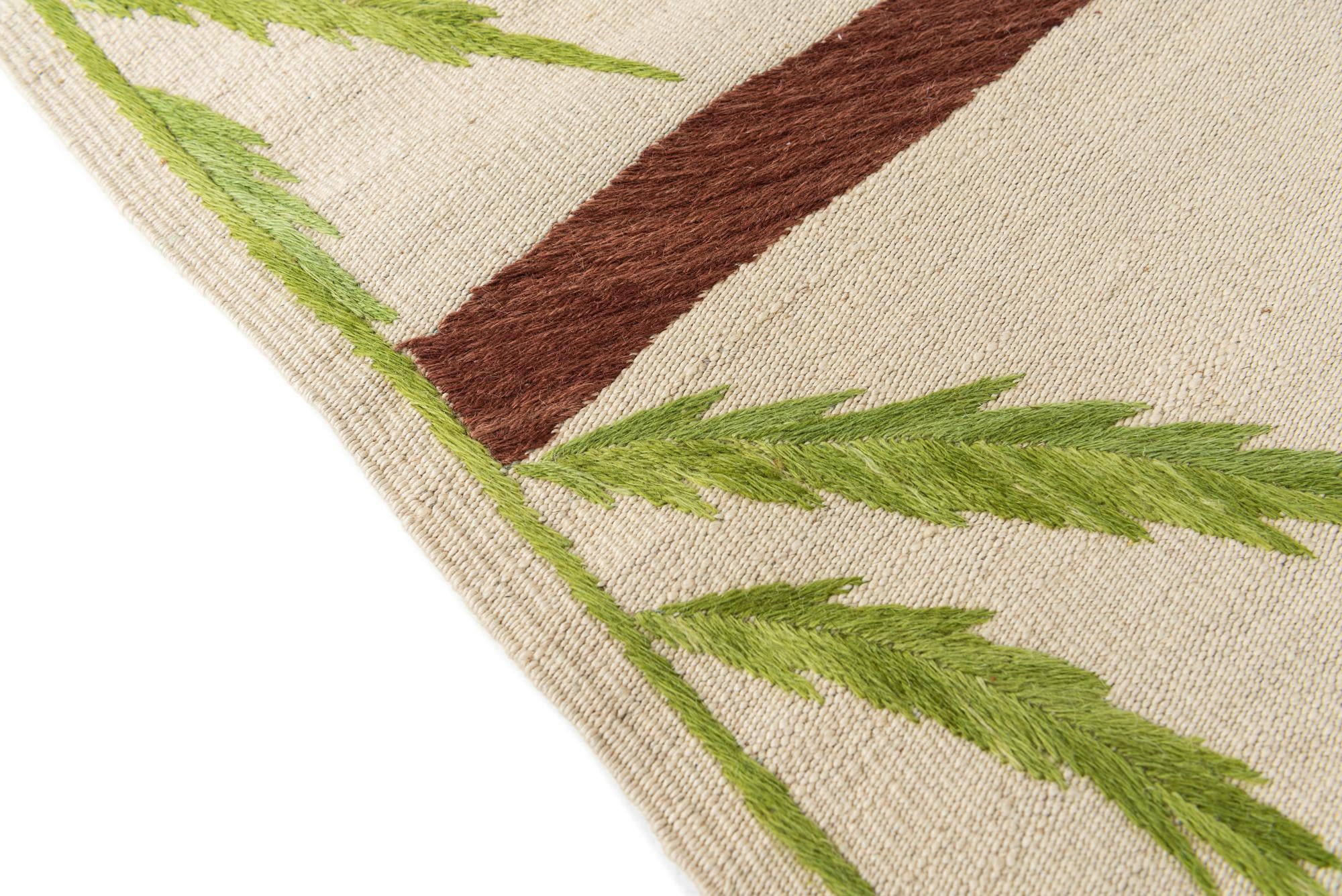 5' 6 x 7' 6 Hand Woven Kilim Suzani Wool Rug