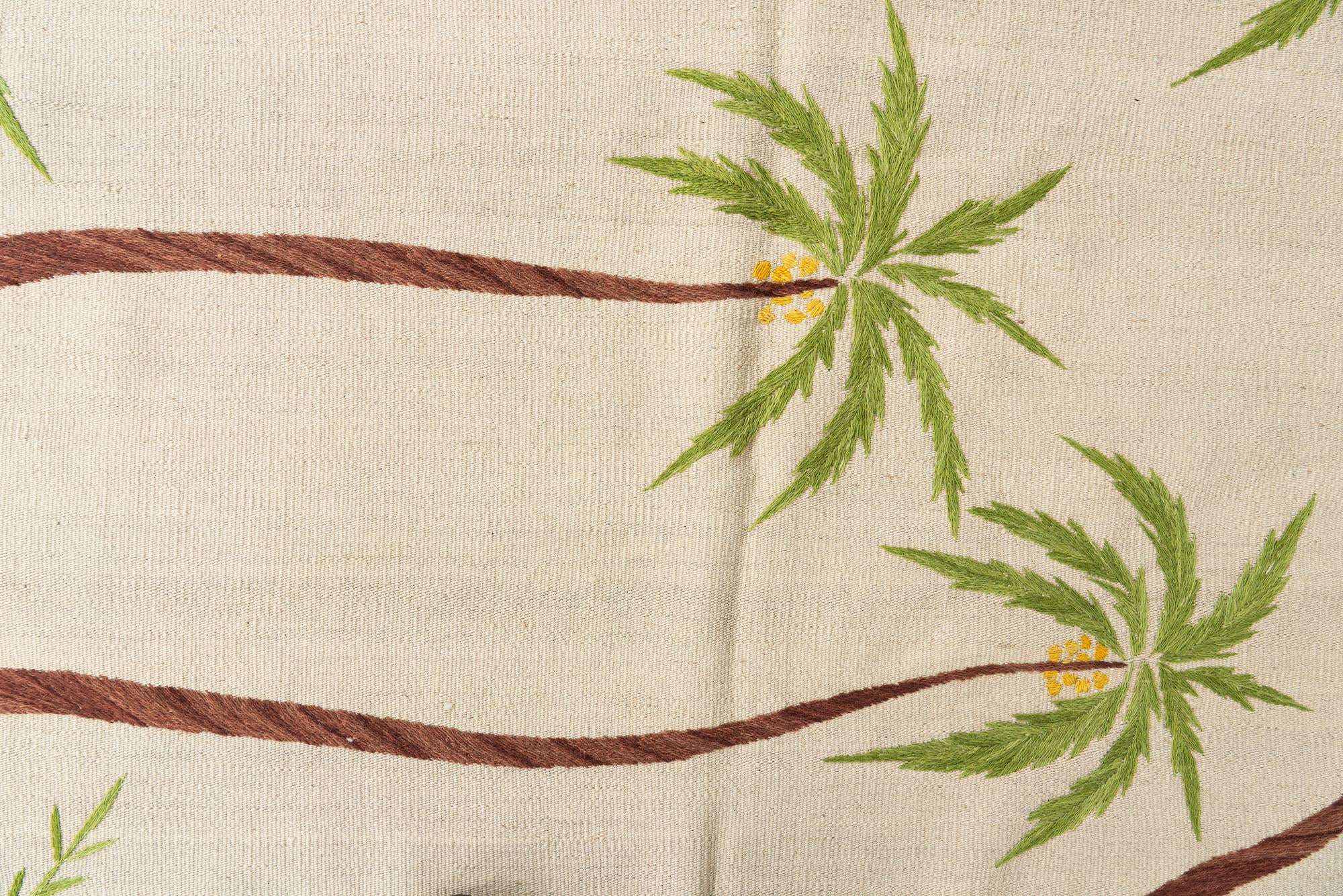 5' 6 x 7' 6 Hand Woven Kilim Suzani Wool Rug