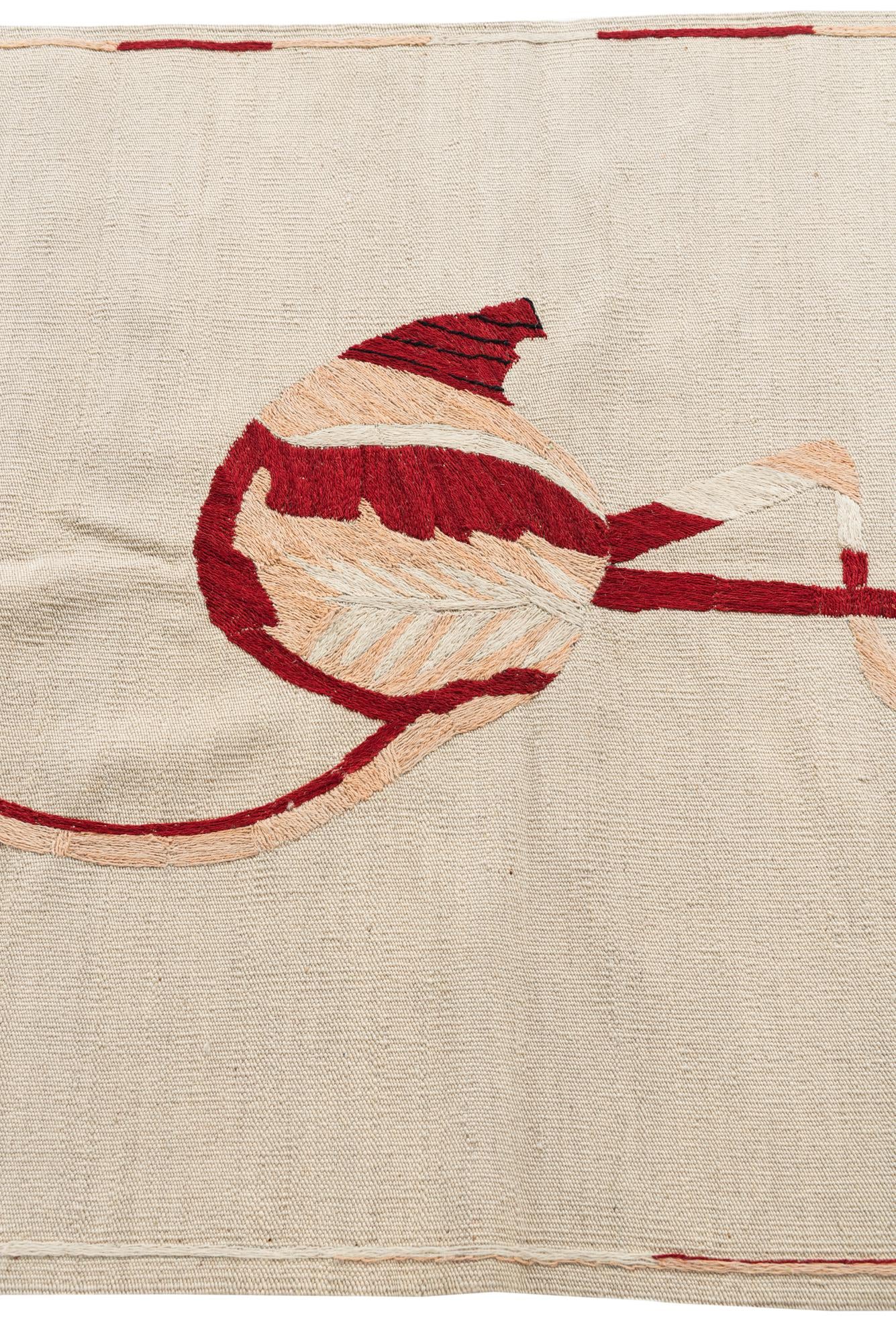 3' 3 x 4' 9 Hand Woven Kilim Suzani Wool Rug