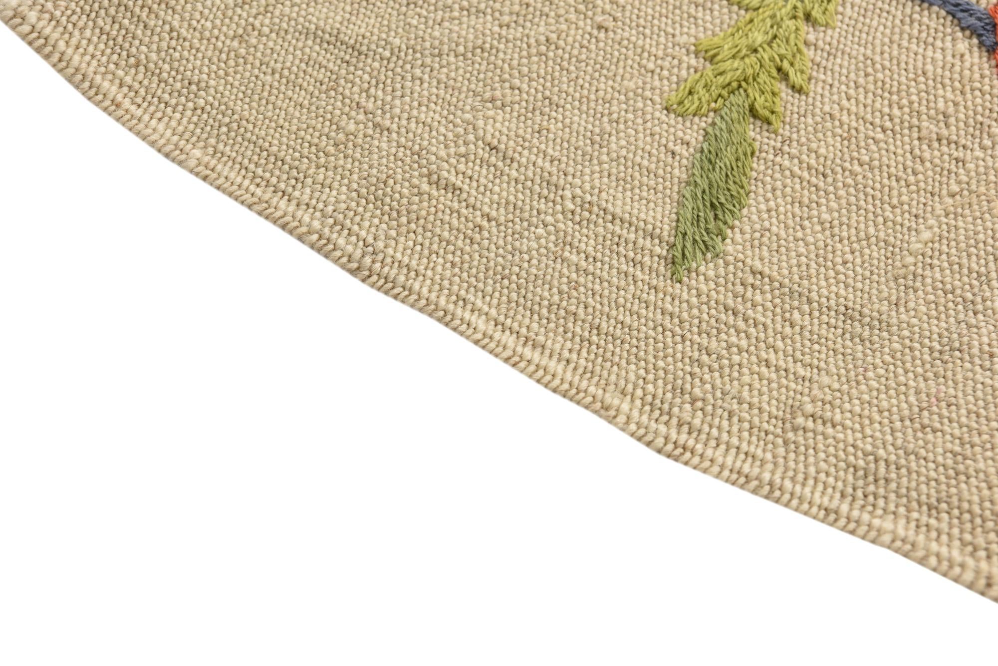 6' 5 x 9' Hand Woven Kilim Suzani Wool Rug