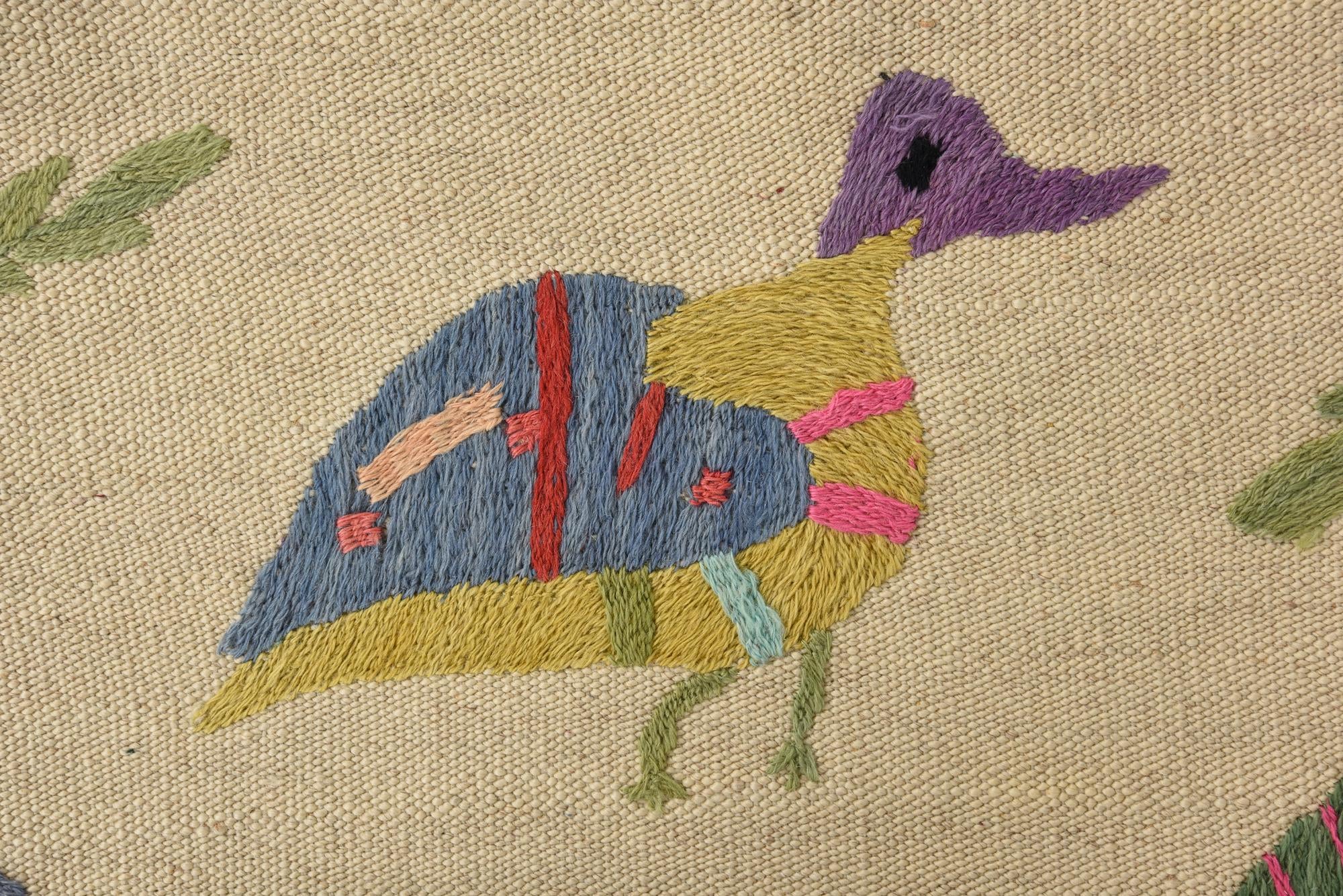 6' 5 x 9' Hand Woven Kilim Suzani Wool Rug