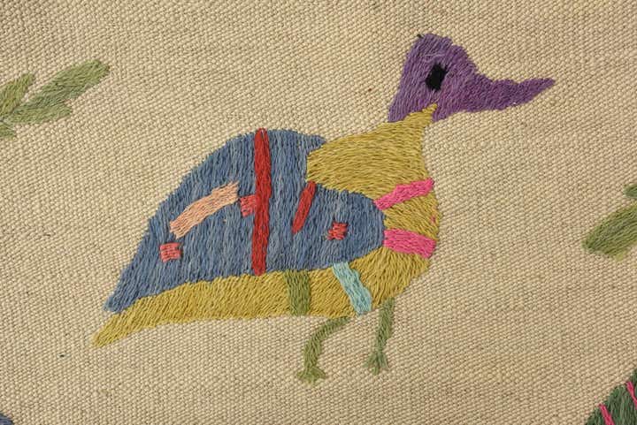 6' 5 x 9' Hand Woven Kilim Suzani Wool Rug