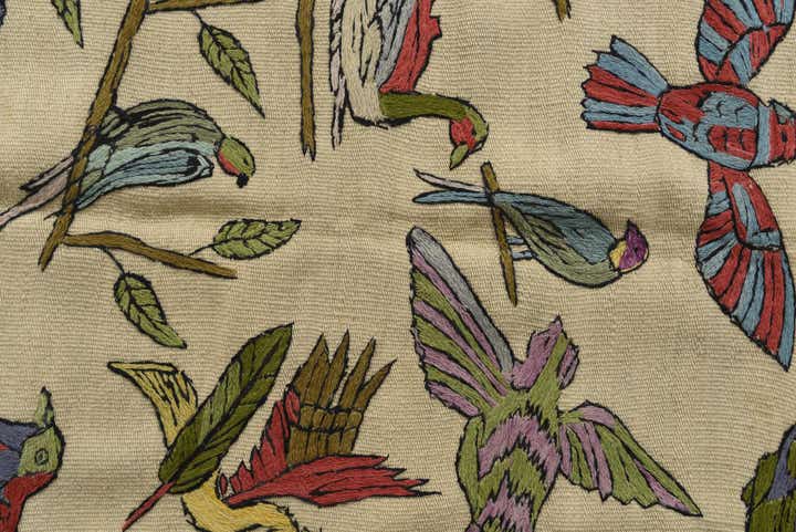 3' 2 x 4' 8 Hand Woven Kilim Suzani Wool Rug
