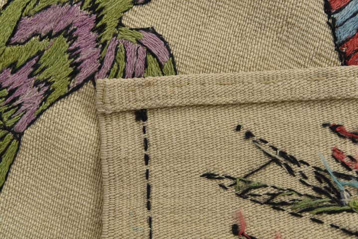 3' 2 x 4' 8 Hand Woven Kilim Suzani Wool Rug
