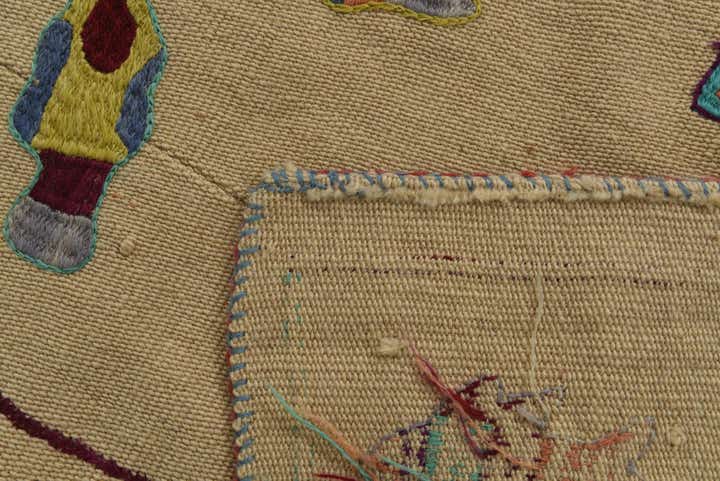 5' x 6' 8 Hand Woven Kilim Suzani Wool Rug