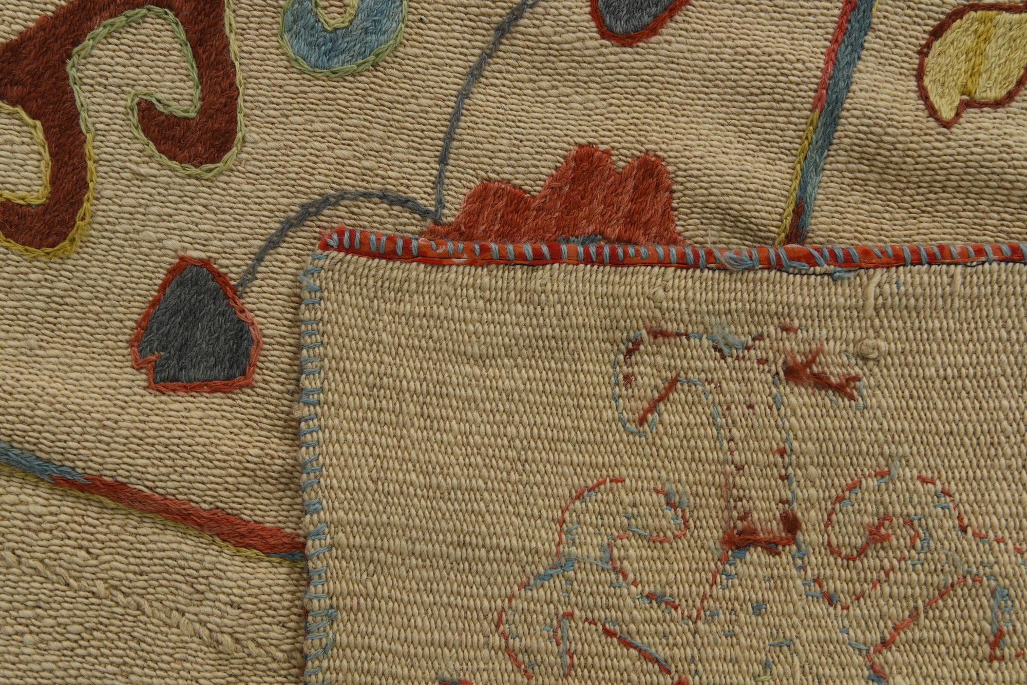 6' x 7' 8 Hand Woven Kilim Suzani Wool Rug