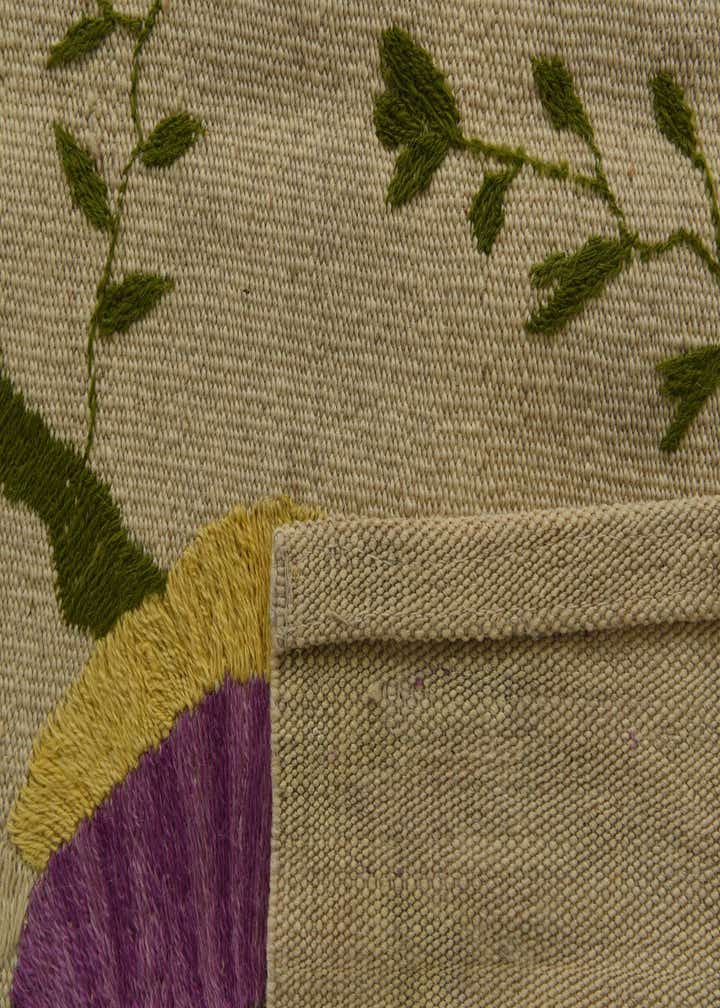 8' x 9' 4 Hand Woven Kilim Suzani Wool Rug