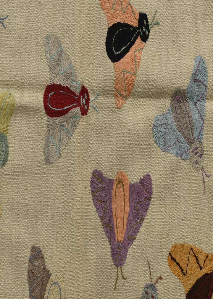 3' 3 x 4' 8 Hand Woven Kilim Suzani Wool Rug
