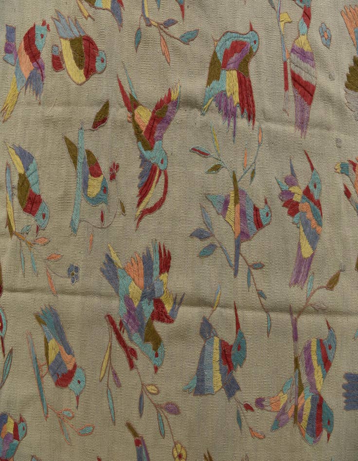 Detail image of 6' 5 x 9' 1  Hand Woven Kilim Suzani Wool Rug