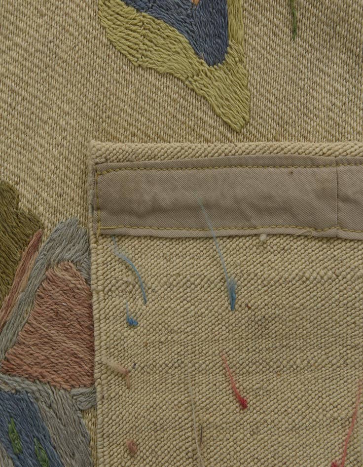 Detail image of 4' 1 x 5' 10  Hand Woven Kilim Suzani Wool Rug