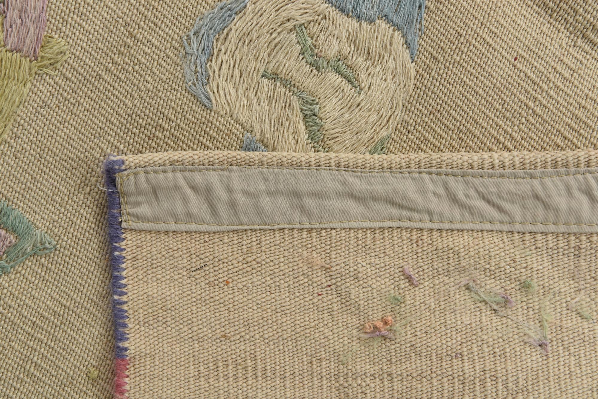 3' 2 x 4' 6 Hand Woven Kilim Suzani Wool Rug