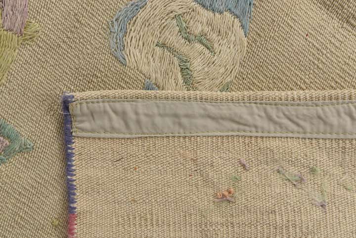 95cm x 135cm Handgeweven Kilim Suzani Wol Vloerkleed