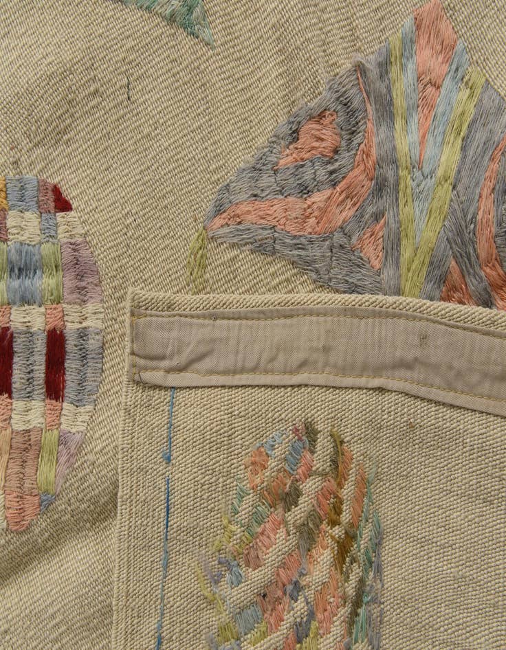 Detail image of 8' 4 x 9' 6  Hand Woven Kilim Suzani Wool Rug