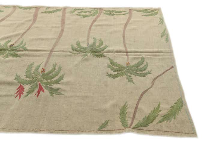 5' x 6' 6 Hand Woven Kilim Suzani Wool Rug